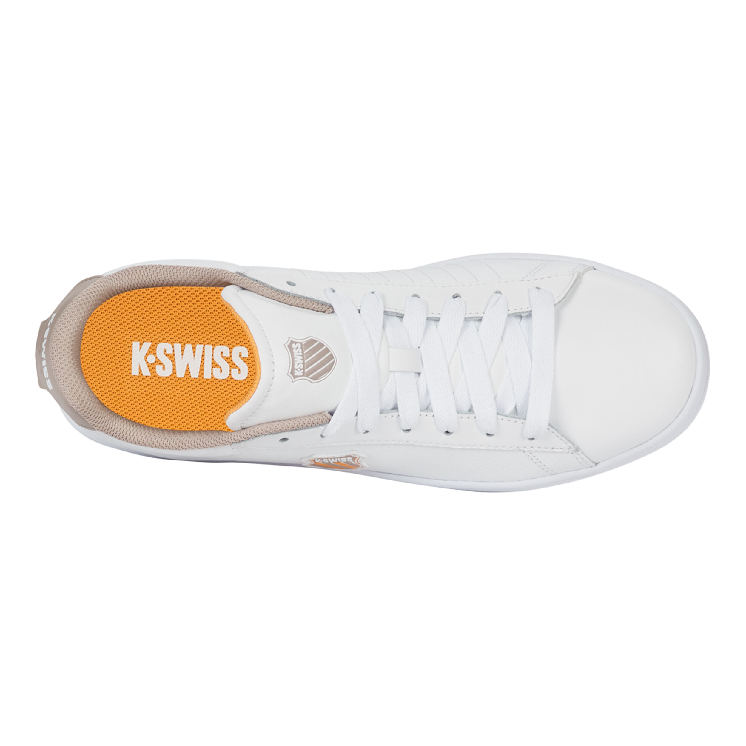 K-Swiss Court Shield II Baskets Hommes - Blanc , Marron