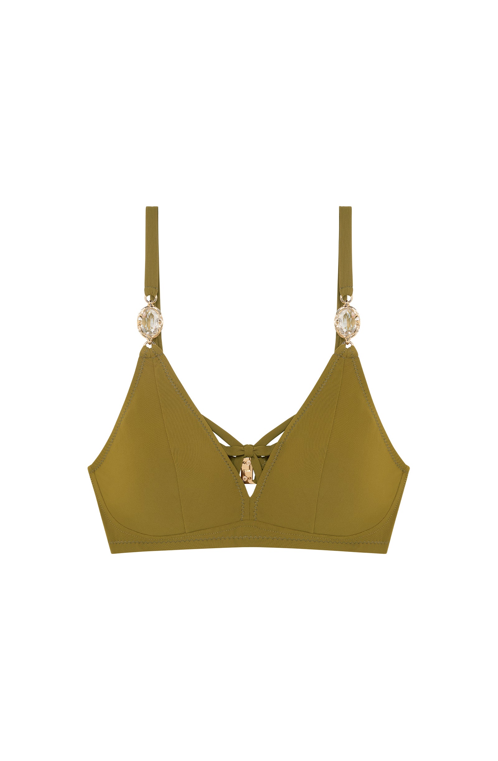 agata Haut de maillot de bain triangle bronze à bijoux Bronze