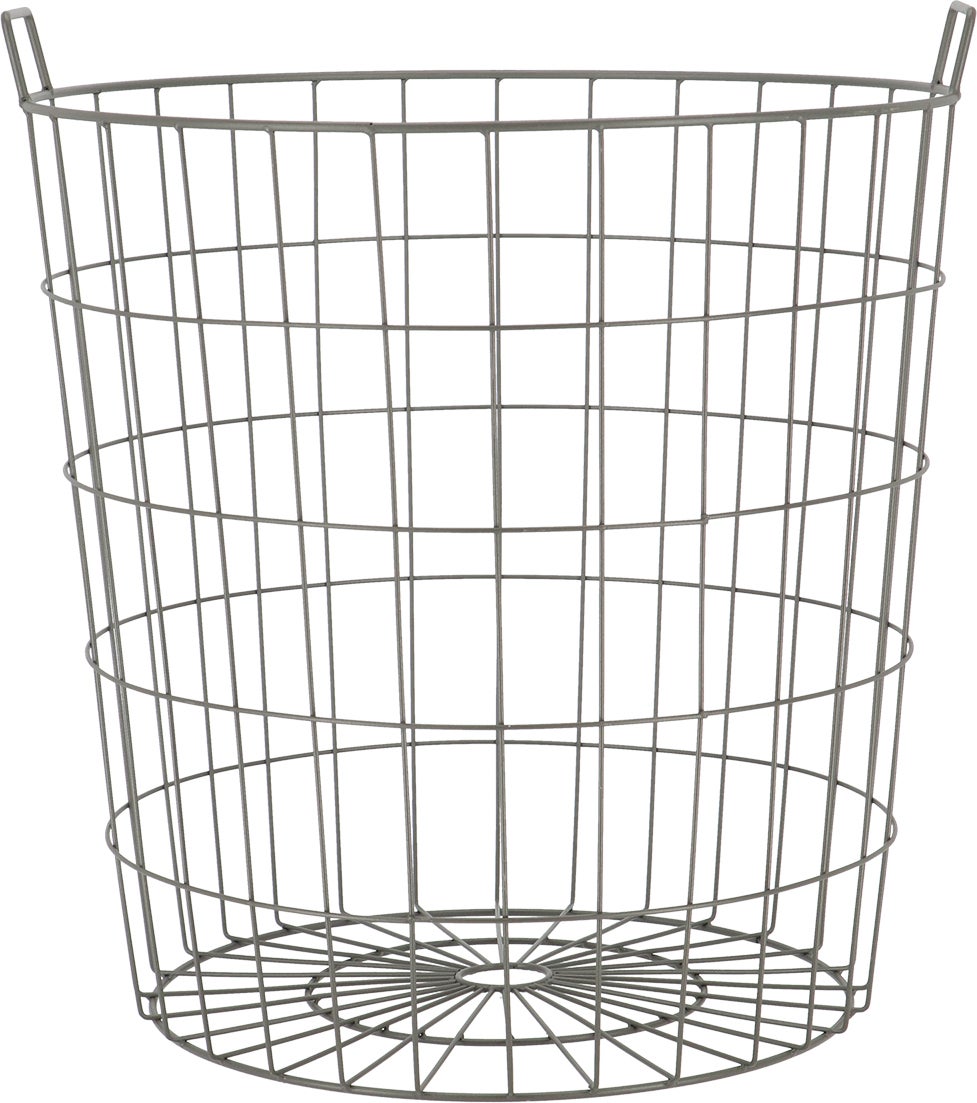 Esschert Design opbergmand Karel grijs D 51 H 45 cm
