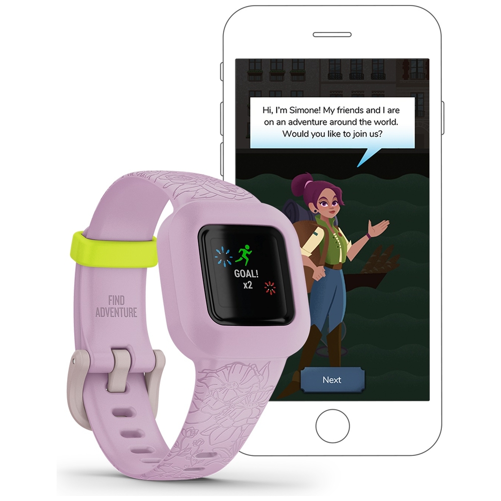 Garmin Vivofit Jr 3 – Fliederfarbener Fitness-Tracker für Kinder
