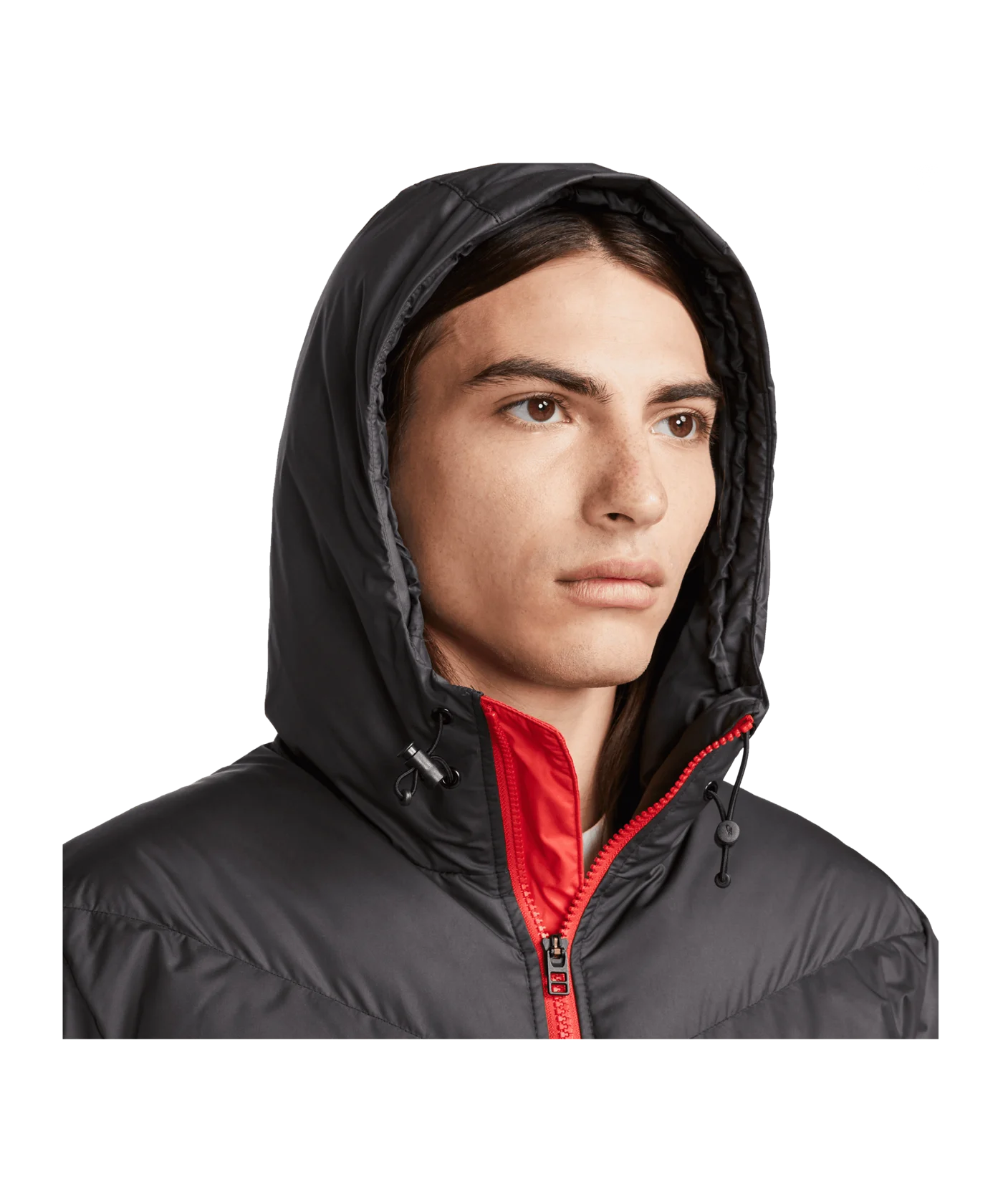 Nike Windrunner Kapuzenjacke Schwarz F011