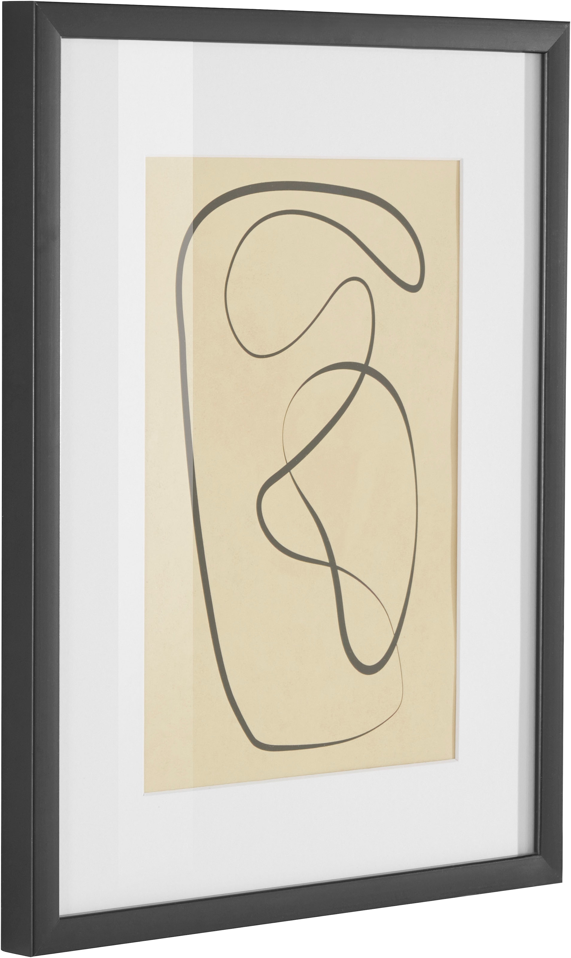 LeGer Home by Lena Gercke Bild »Abstract« Abstrakt 1 Stk. tlg. Poster, beige, gerahmt, minimalistisch