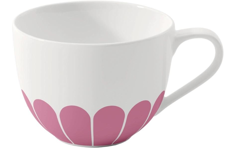 Kaffeetasse Fleur 160 ml, 6 Stück, Rosa<br>Tasse aus hochwertigem Porzellan