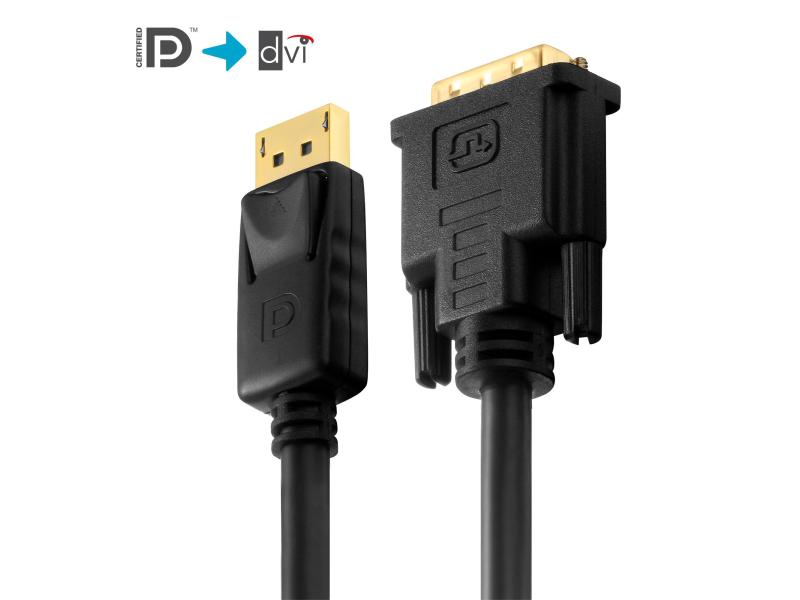 PureLink Kabel DisplayPort - DVI-D, 2 m DisplayPort auf DVI Kabel, 2 Meter, schwarz