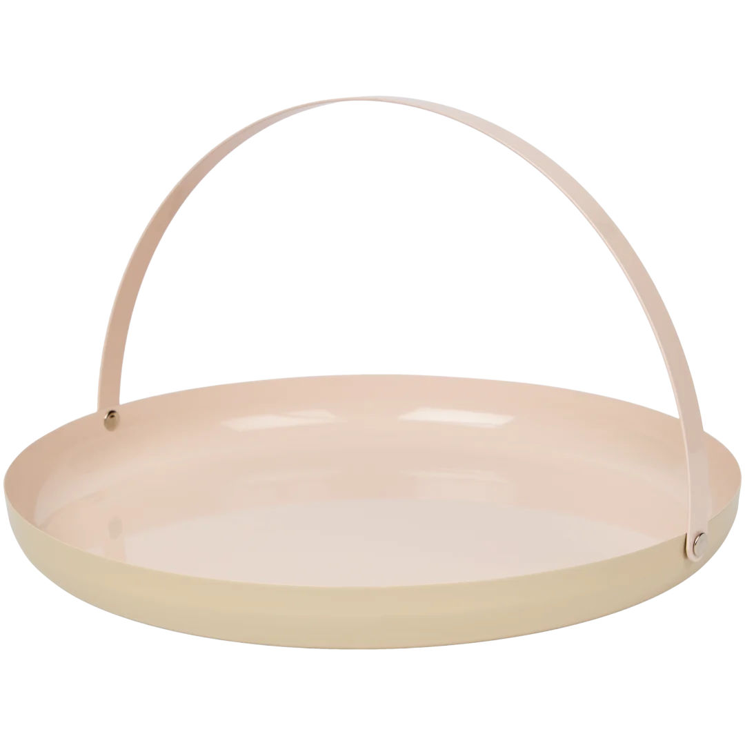 Assiette décorative avec poignée