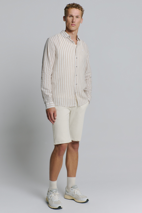 NO-EXCESS beige heren korte broek