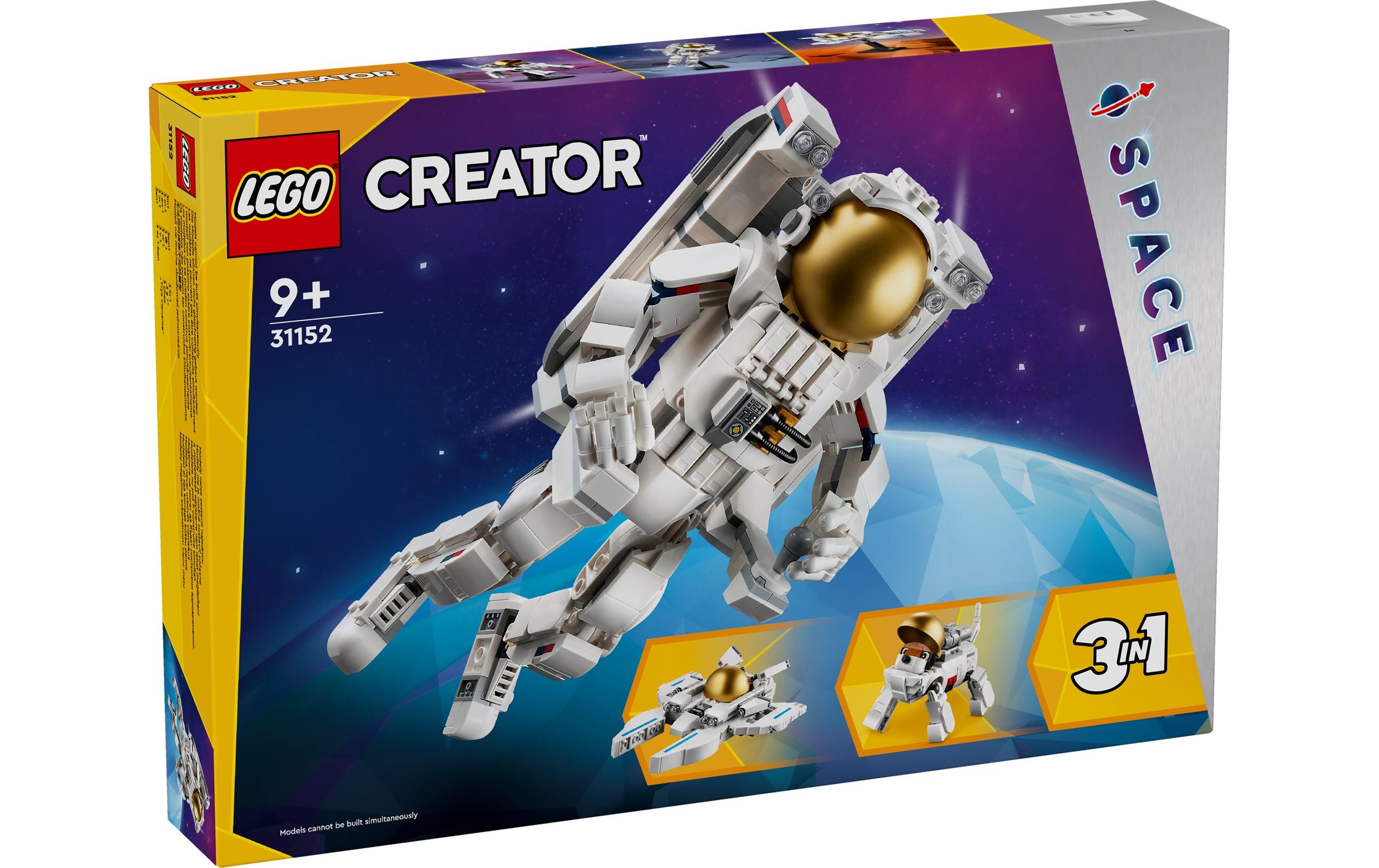 Creator Astronaut im Weltraum 311523-in-1-Spielset mit Astronauten zum Bauen und Umbauen
