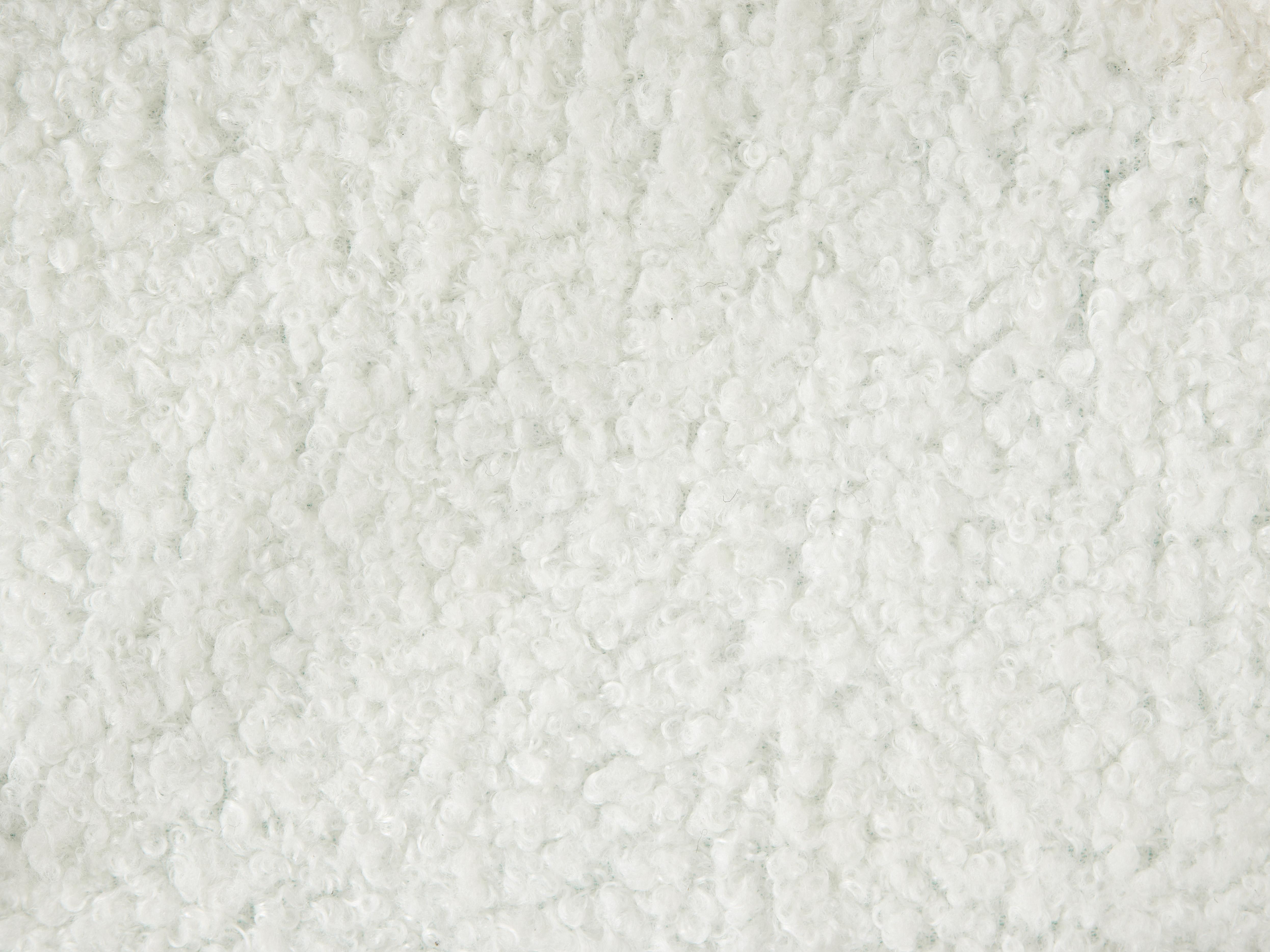 Verstelbaar bed zonder hoofdbord Bouclé DUKE 90 x 200 cm Gebroken wit