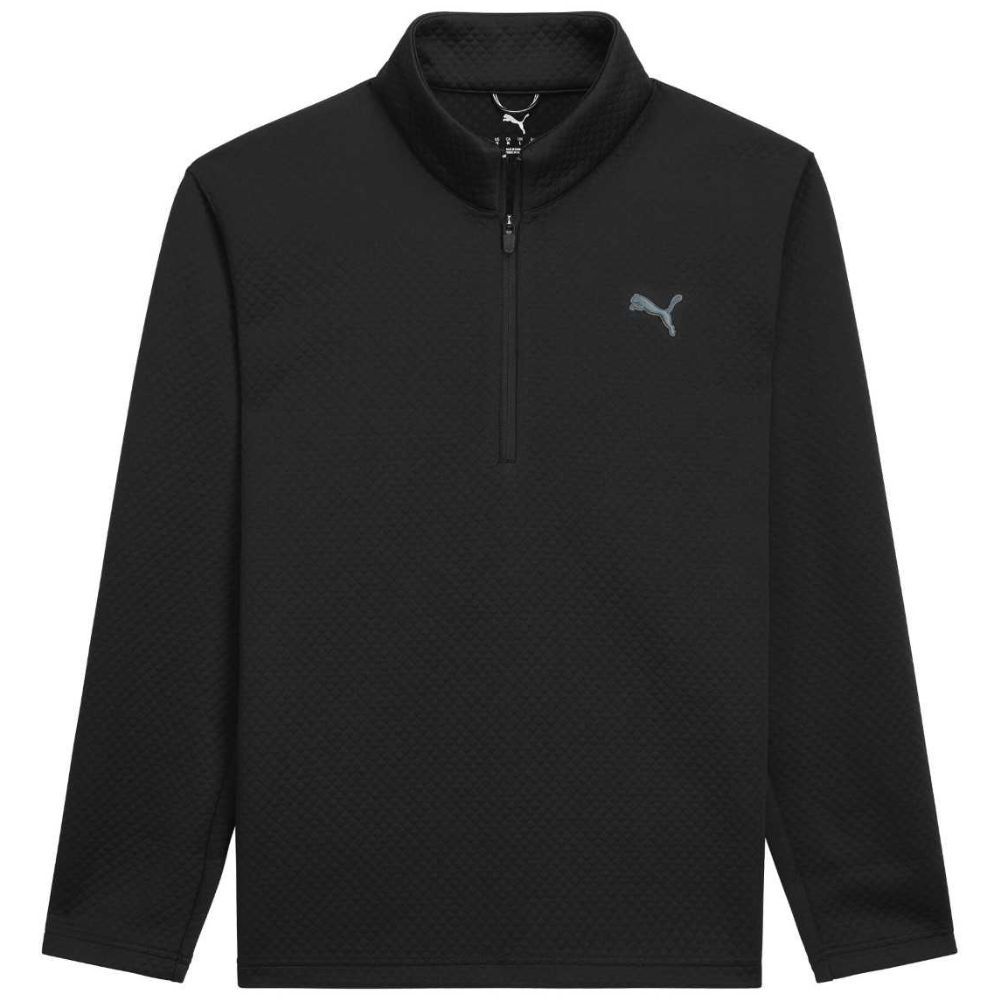 Pebble 1/4 Zip Genser Herre Svart