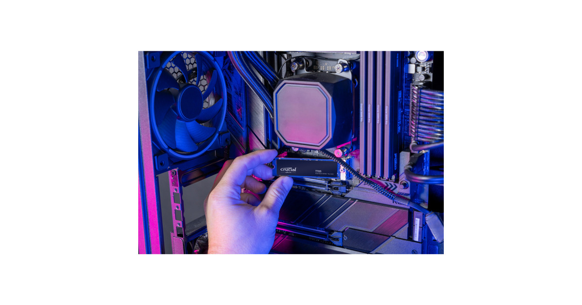 CrucialT705 1 TB SSD  (Zwart, PCIe 5.0 x4, NVMe 2.0, M.2 2280)