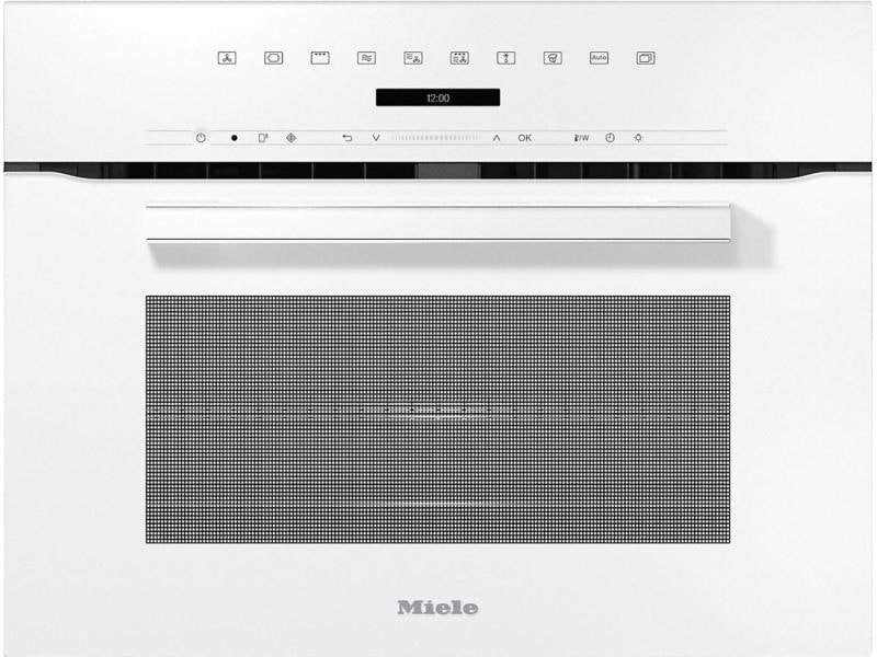 Miele Einbaubackofen mit Mikrowelle H 7240-60 BM Weiss Einbau-Backofen mit Mikrowelle und Automatikprogrammen