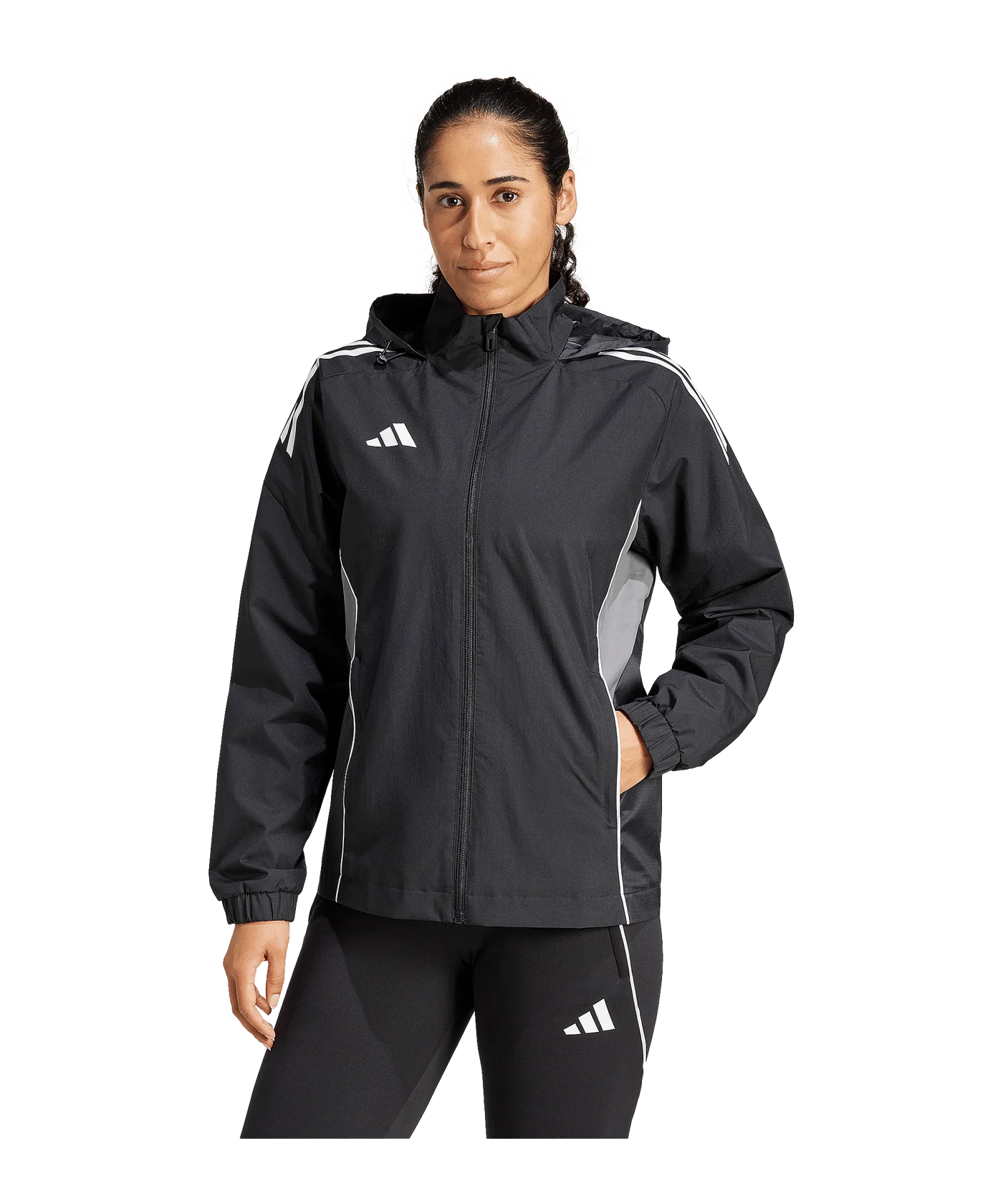 adidas Tiro 25 Competition Regenjacke Damen Schwarz