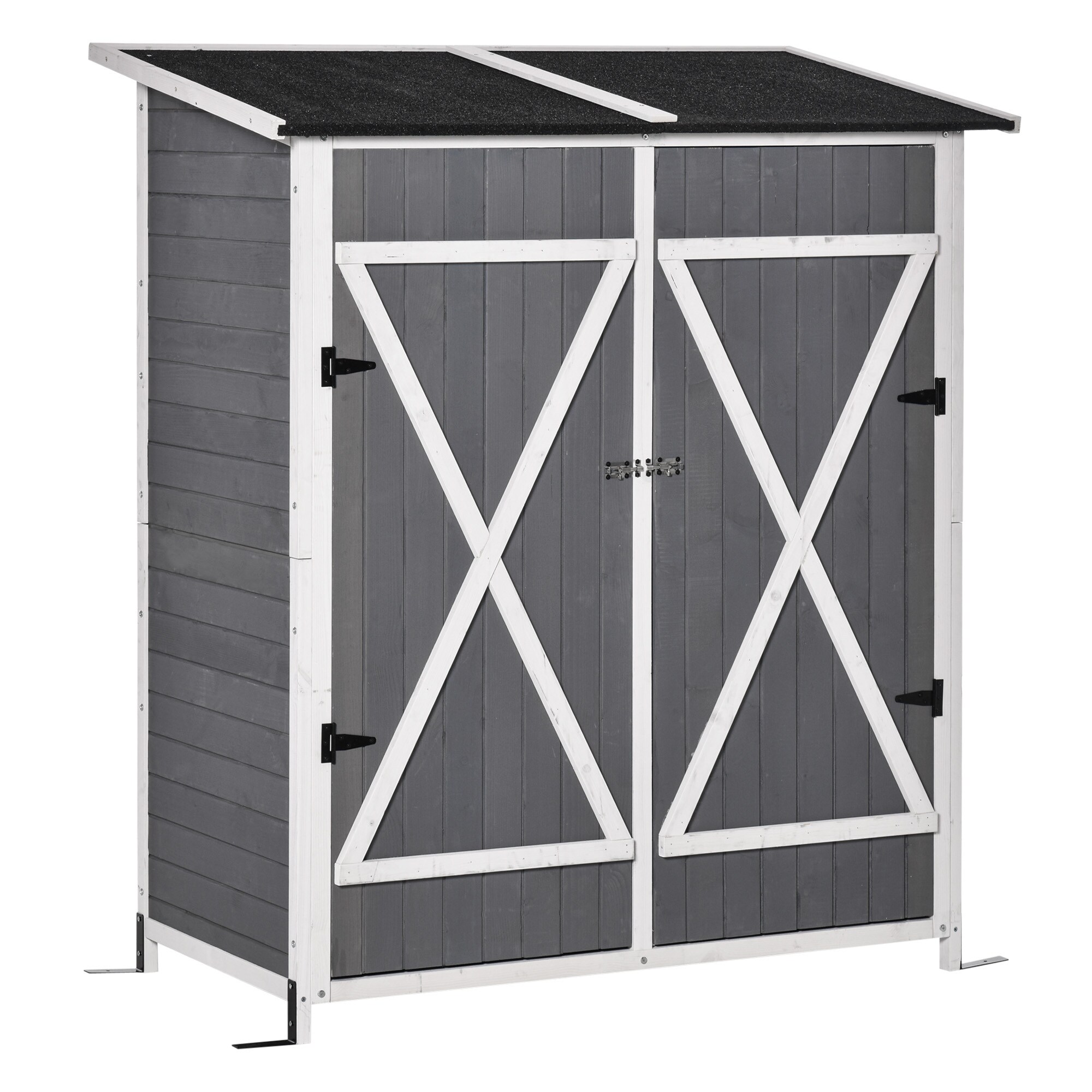 Outsunny Gerätehaus mit 2 Türen 139B x 75T x 160H cm