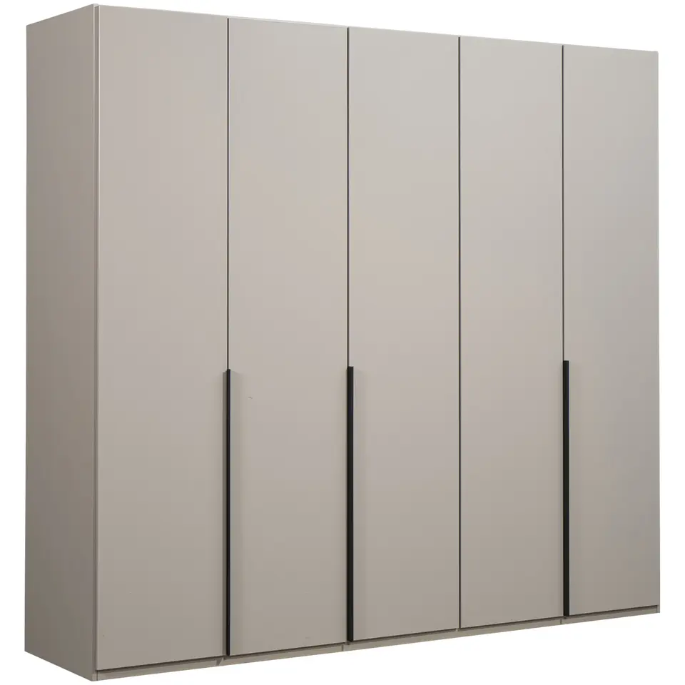 Kledingkast Milaan 5-deurs - greige - 208x225x58 cm