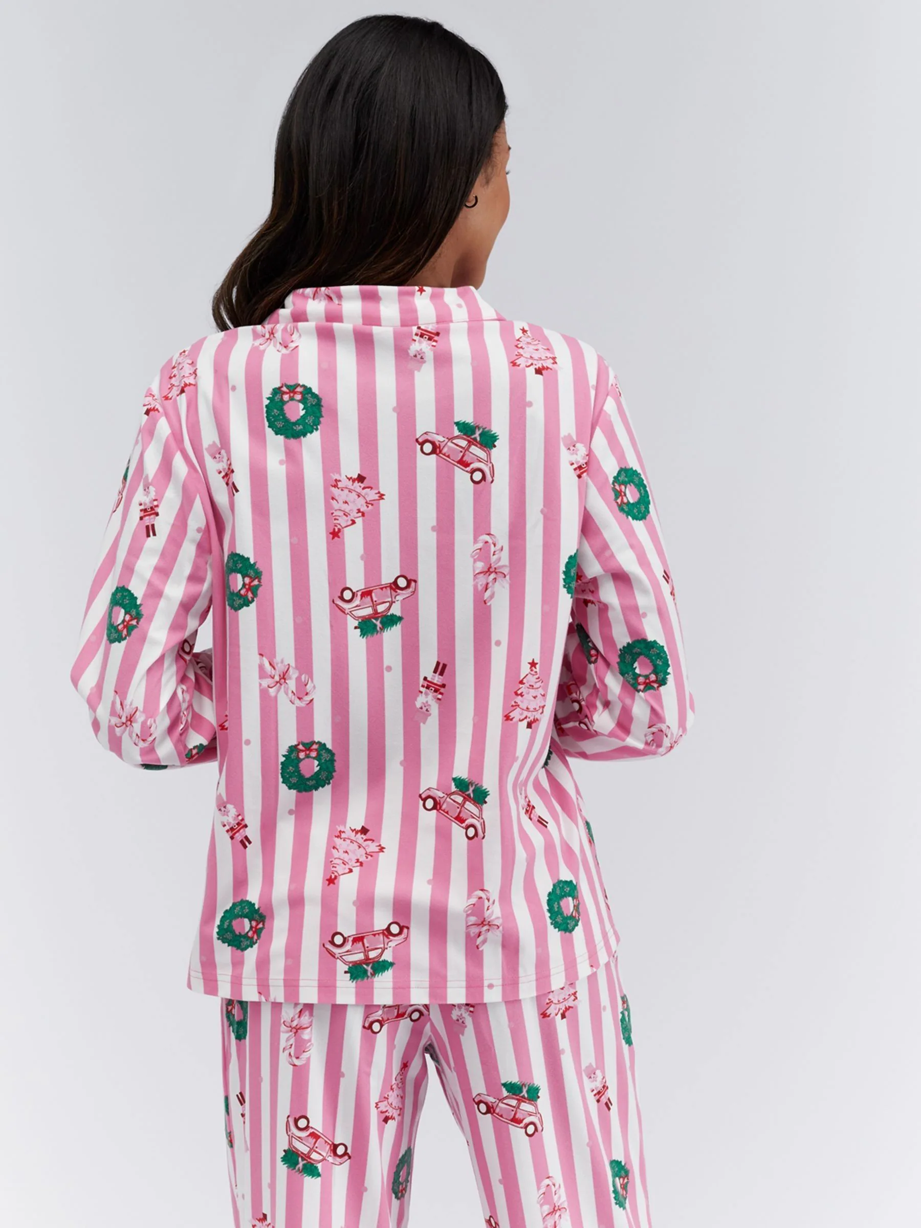 Roze/Witte Kerstprint - Boux Avenue Pyjamas In a Bag