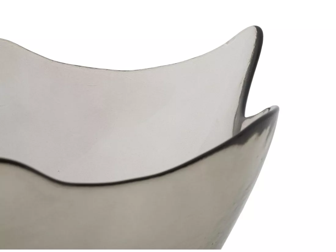 Bol en verre gris Ø 30x18 cm