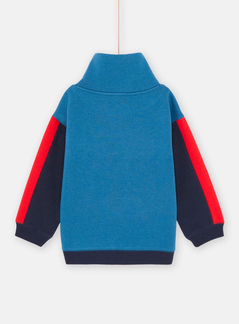 Sweat bleu à animation tigre garçon