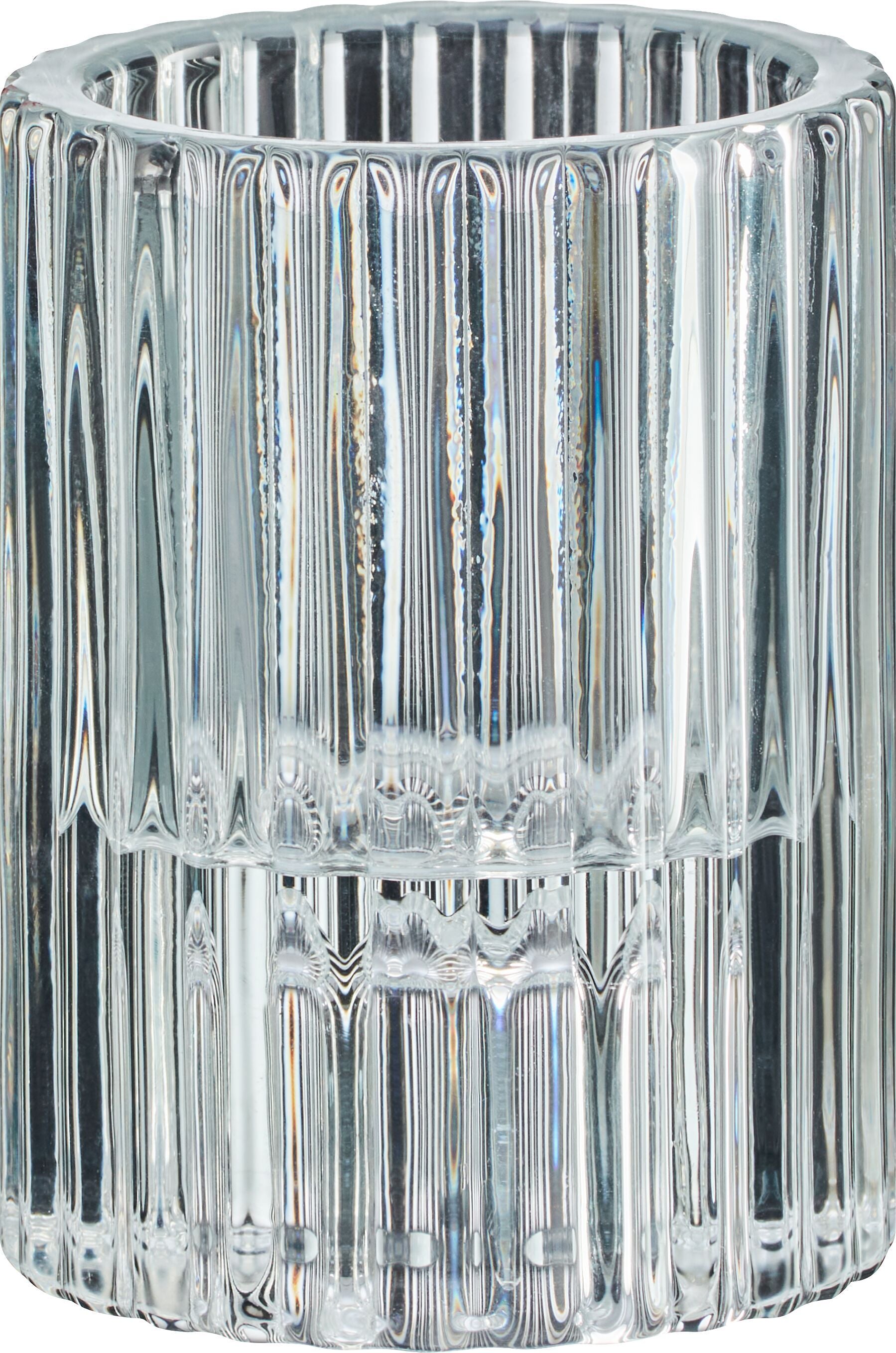 RAFFI Windlicht - Transparent / H: 8.0 cm
