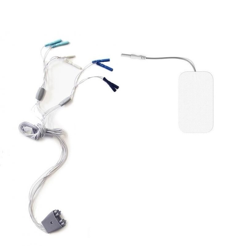 Cabos Conexiones 2 Mm Para Multisport Pro Precision Sport-elec + 8 Eletrodos 89x50 Mm