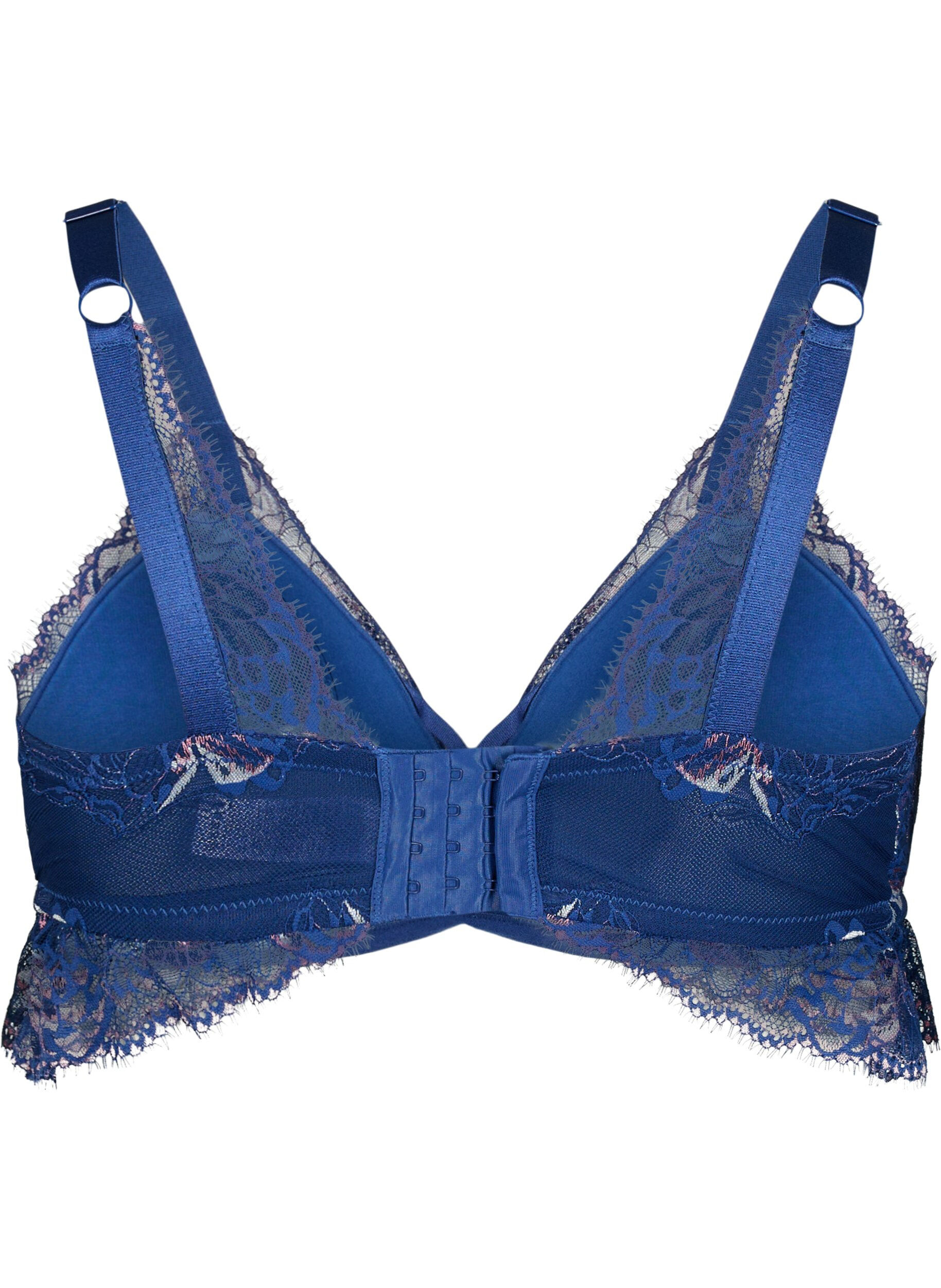 Blonde bh med stringdetalje og vattering