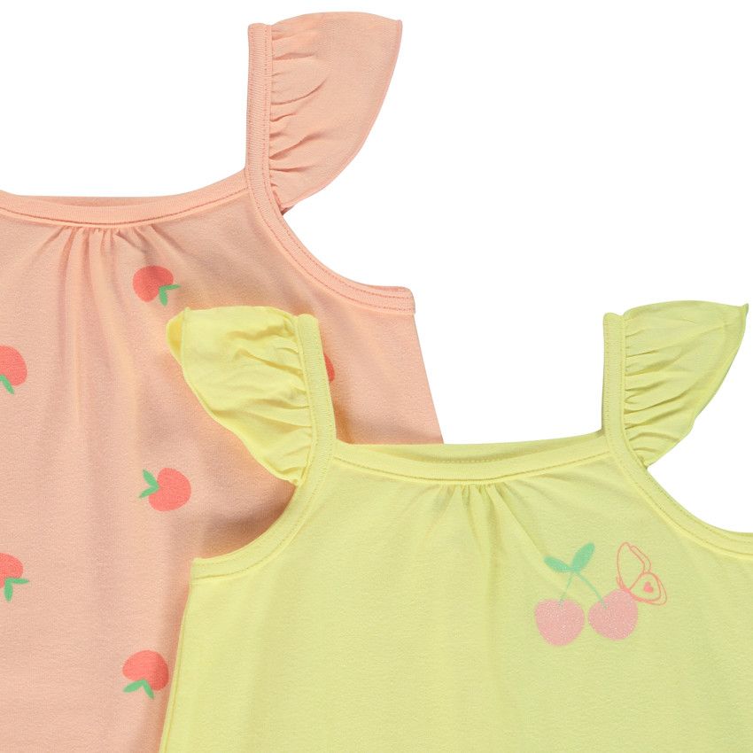 Lot de 4 combishorts fantaisie pour bébé fille - Blanc