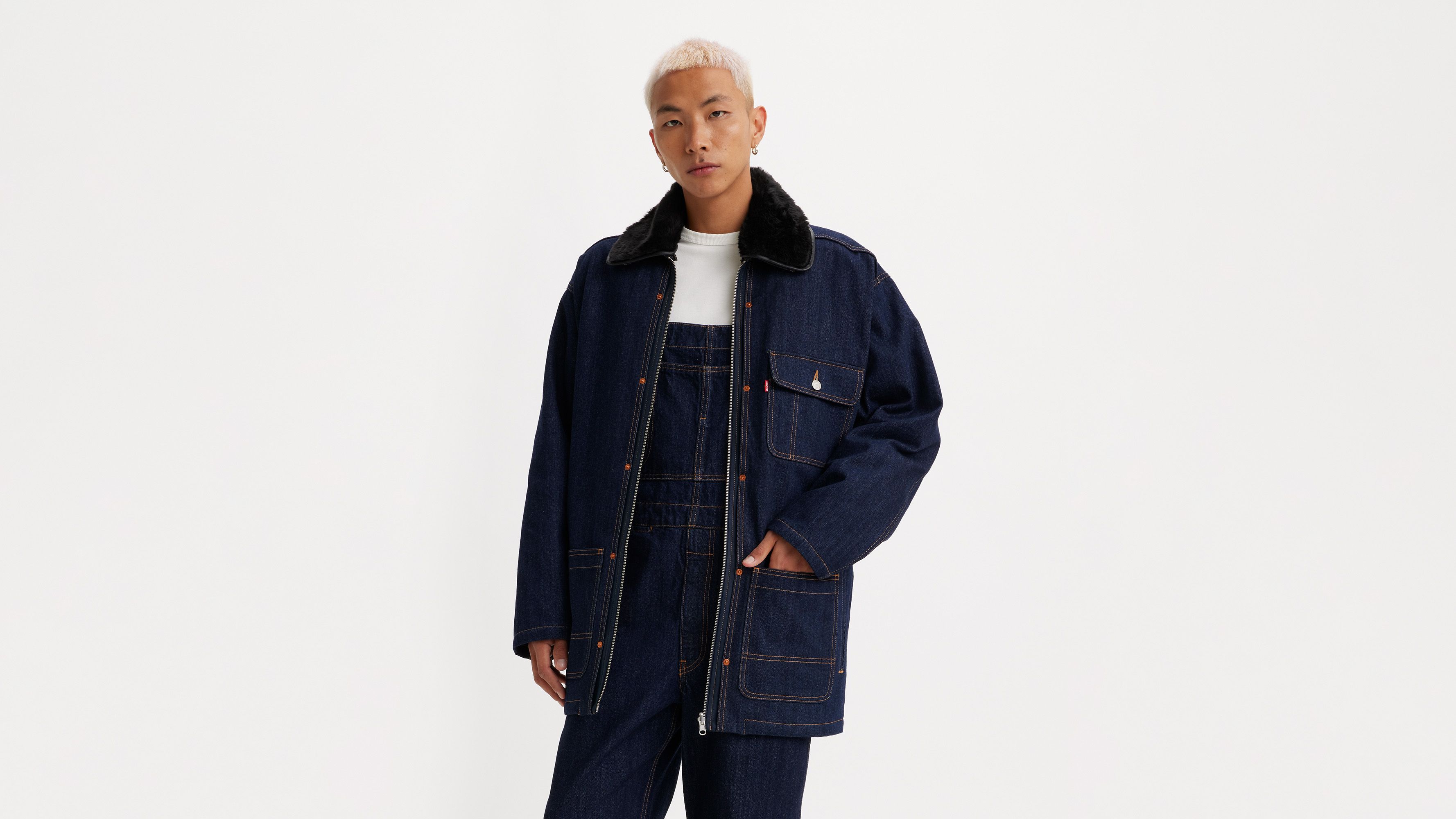 Levi's® x KENZO Reversible Parka - Indigo Rinse - Bleu