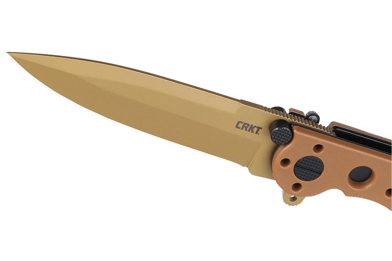 CRKT M16 Spear Point M16-01DZ, Desert Tan GRN zakmes, Kit Carson design