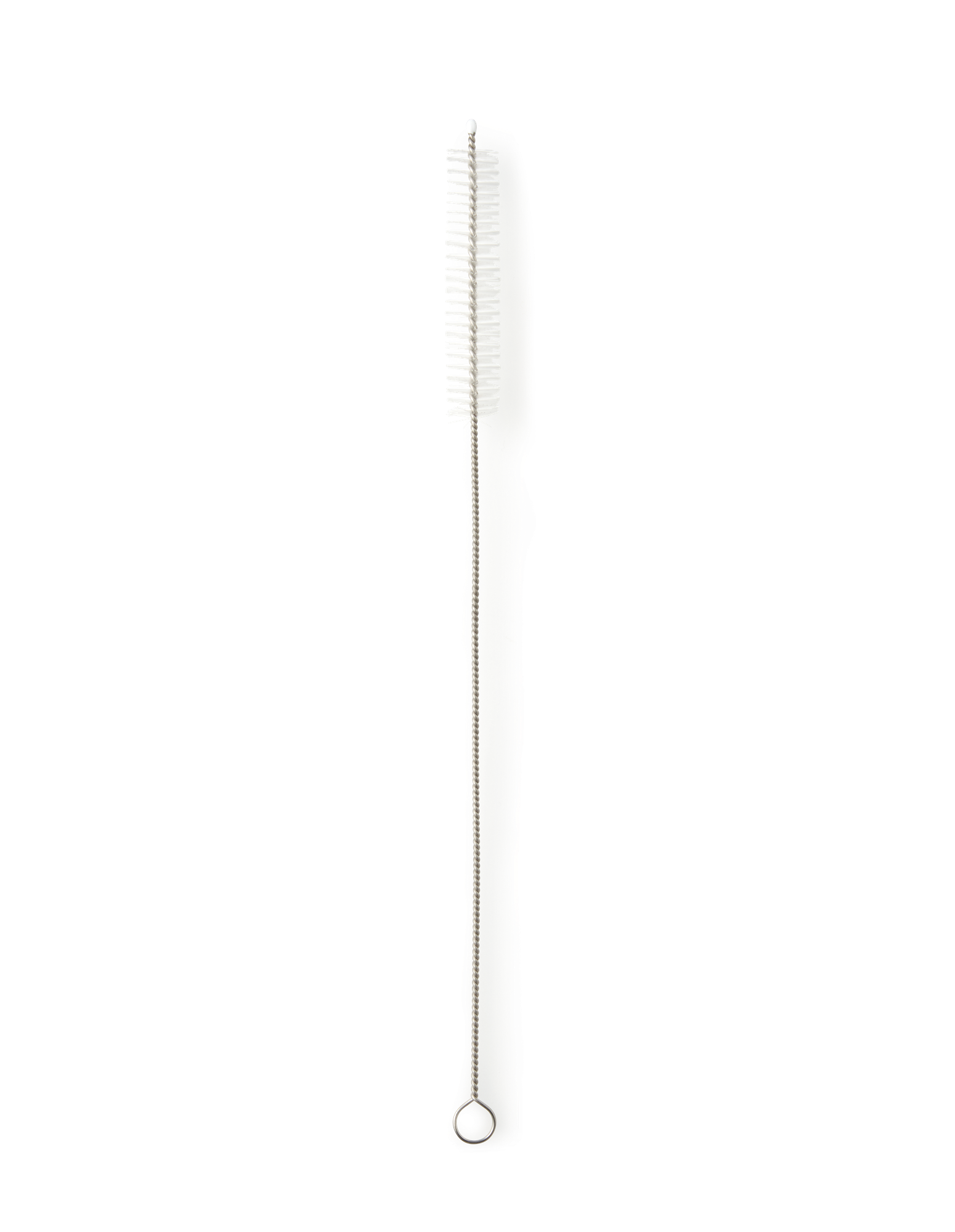 Rensebørste til sugerør | Rustfrit stål/nylon. 20,5 x 1 cm. | Silver