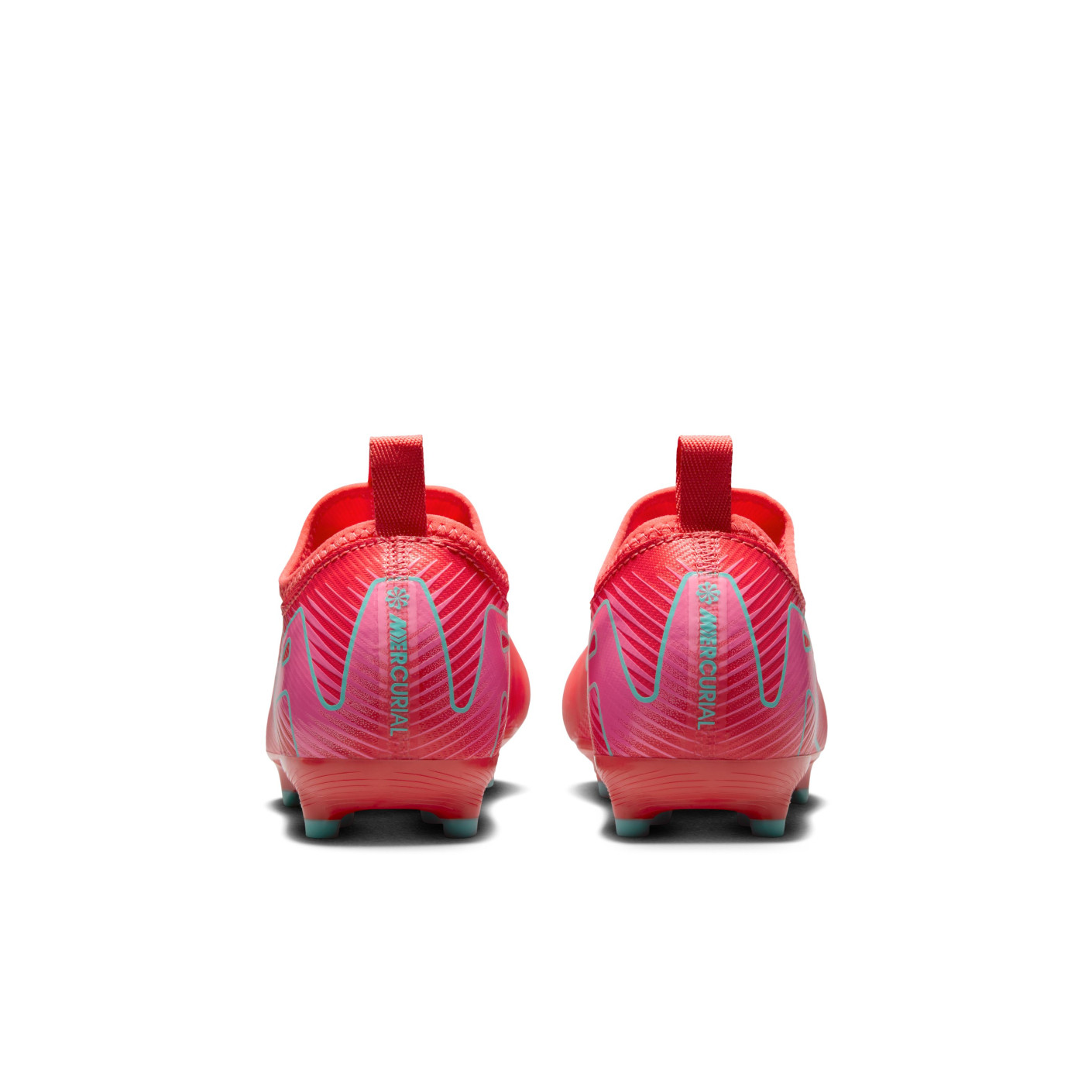 Nike Zoom Mercurial Vapor 16 Academy Gras / Kunstgras Voetbalschoenen (MG) Kids Rood Turquoise Roze