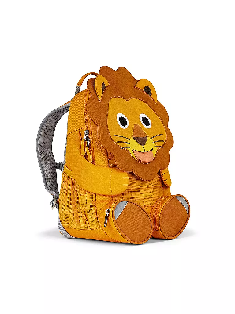 AFFENZAHN Kinder Rucksack Großer Freund - Löwe orange