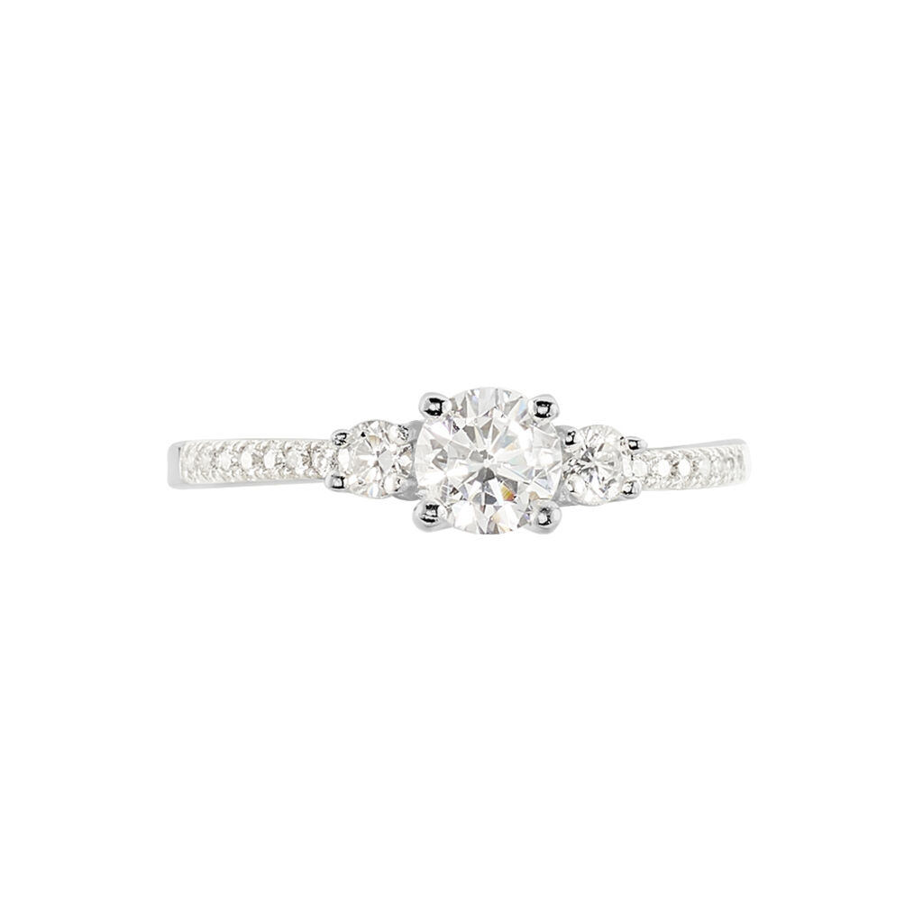 Bague Mallory Argent Blanc Oxyde De Zirconium