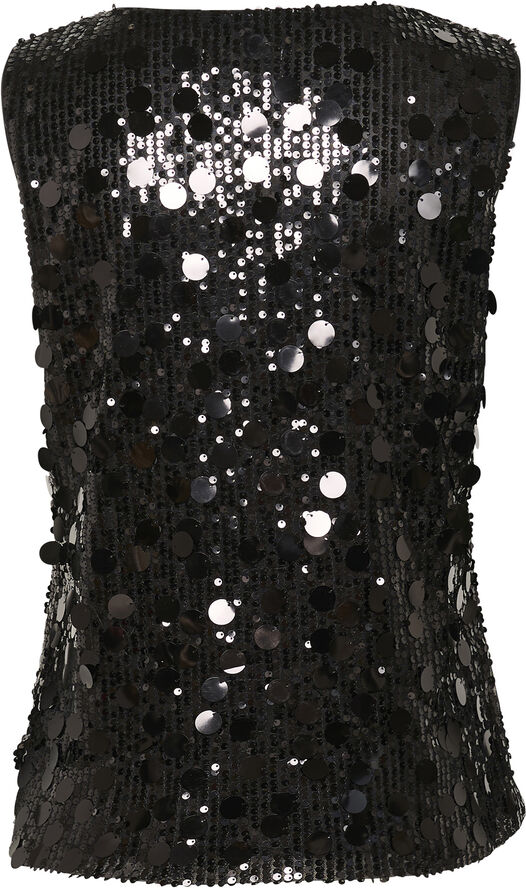 Cream CRSparkle Top Pitch black