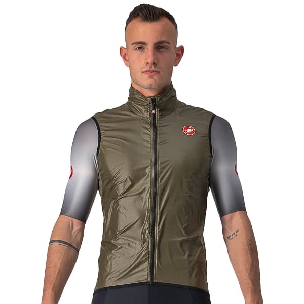 Veste vélo CASTELLI ARIA MARRON VERT