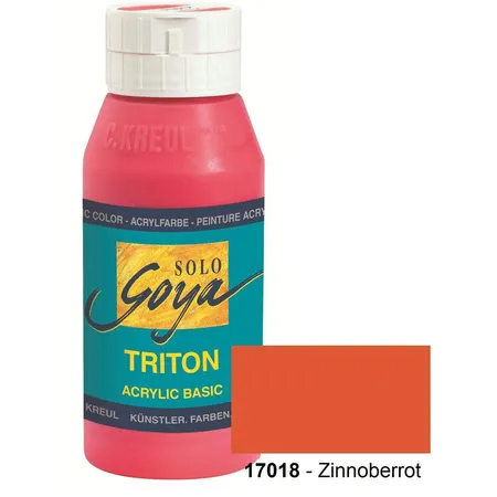 SOLO GOYA Triton Acrylic Zinnoberrot 750 ml