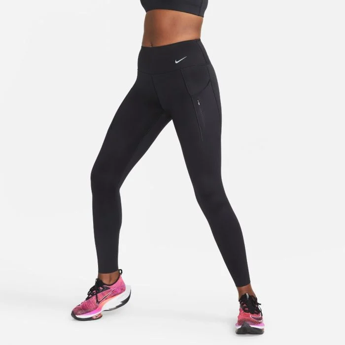 Nike Dame Lange tights Dri-Fit Go Mid-Rise Tight Sort