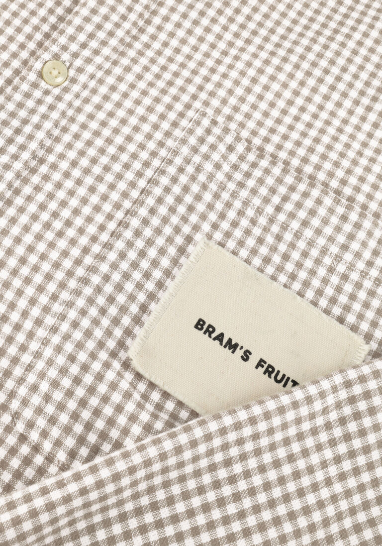 zand bram's fruit casual overhemd distressed farmer's shirt ls