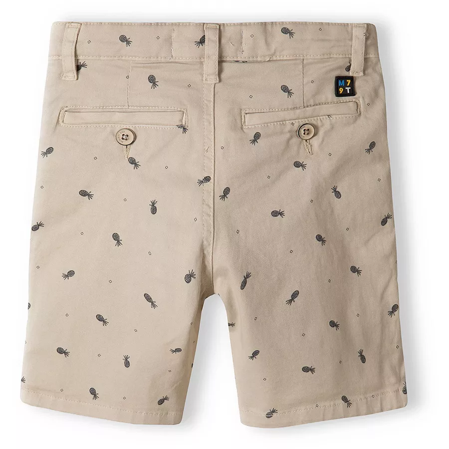 MINOTI Chinoshorts Ananas Cremeweiß