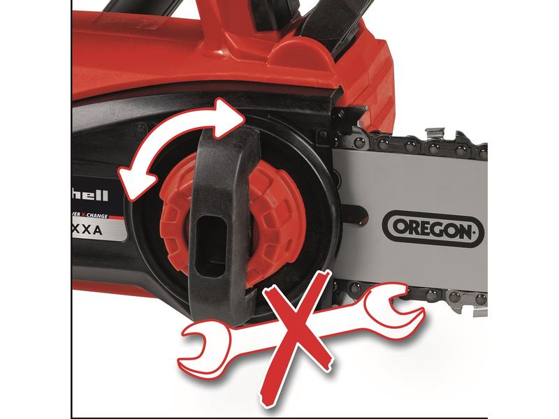 Einhell Professional Akku-Kettensäge FORTEXXA 18/20 TH Solo Einhandsäge mit ergonomischem Griff