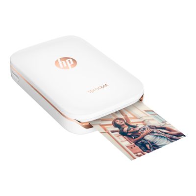 HP Sprocket Photo - imprimante - couleur - zinc - avec Papier photo HP ZINK Sticky-Backed (10 feuilles)