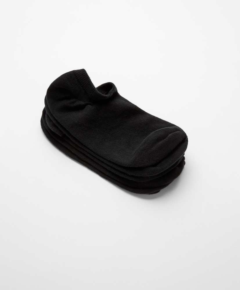 5 pares de meias de algodão para tênis