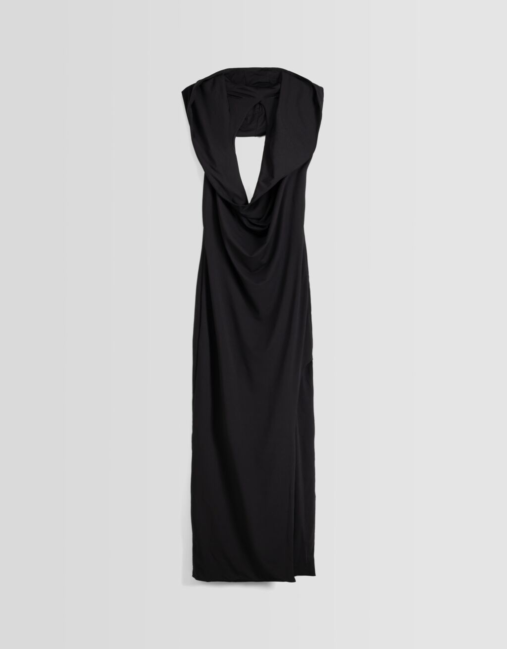 Vestido longo com capuz