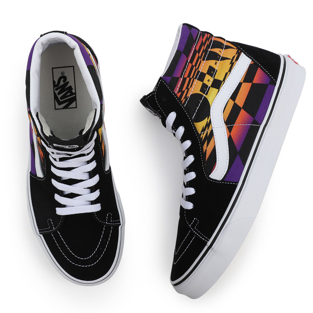Vans Sneakers en Cuir & Textile SK8-Hi noires