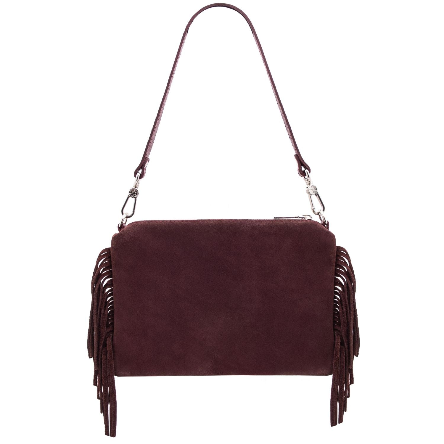 TL142495 – Nomade – Suede leren fringe Clutch