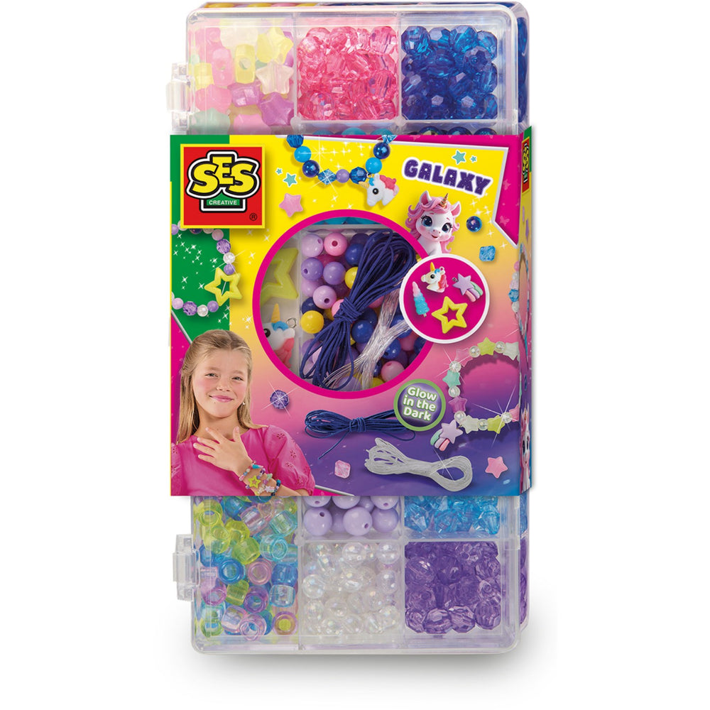 Køb SES Creative Smykkesæt Galaxy Perler