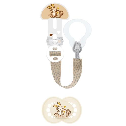 Kit sucette + attache-sucette dès 6 mois Planet Love - Coloris aléatoire - MAM