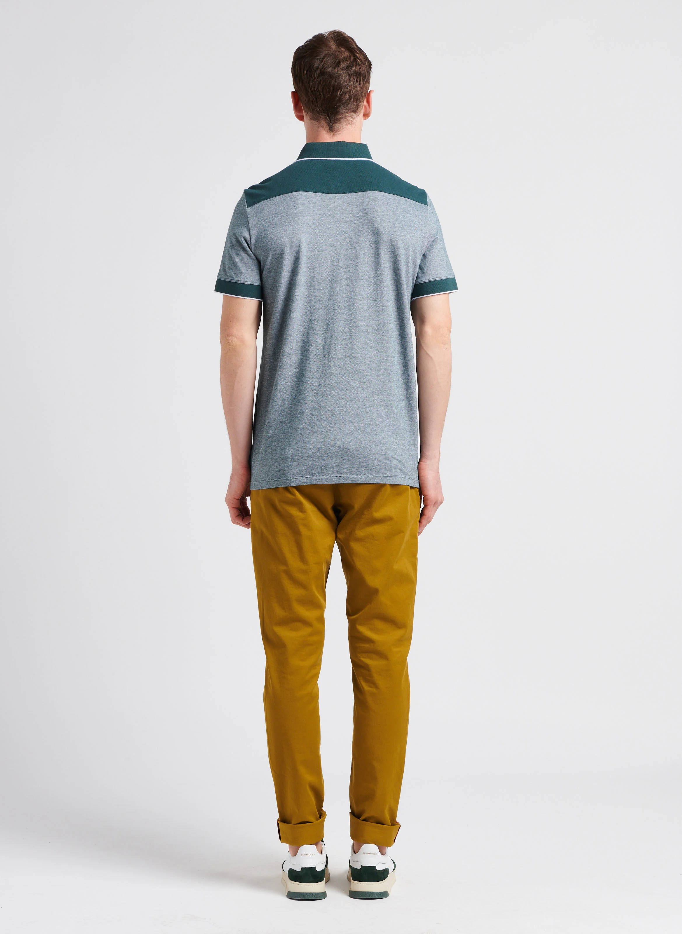Polo regular fit en coton| Gris