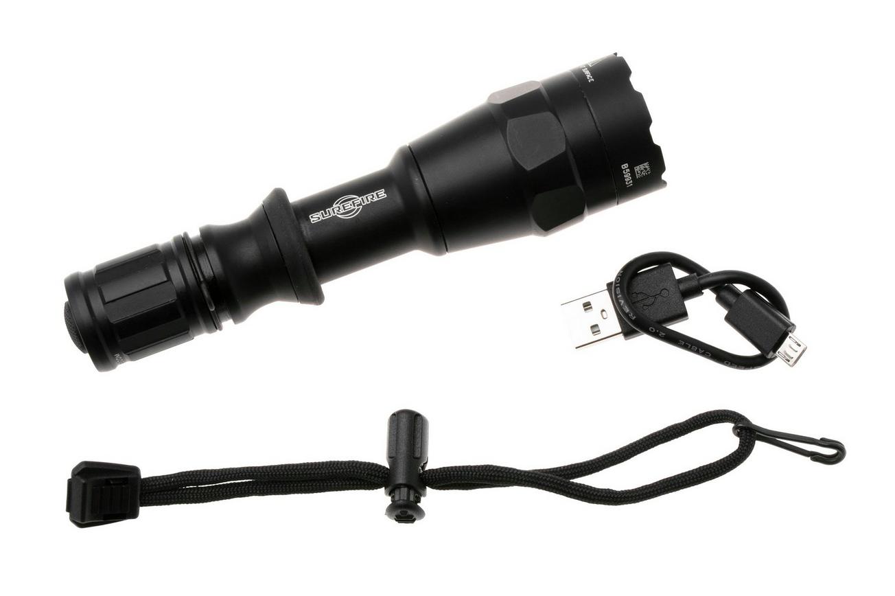 SureFire P1RZ-B-DFT Black, tactische zaklamp, 1500 lumen