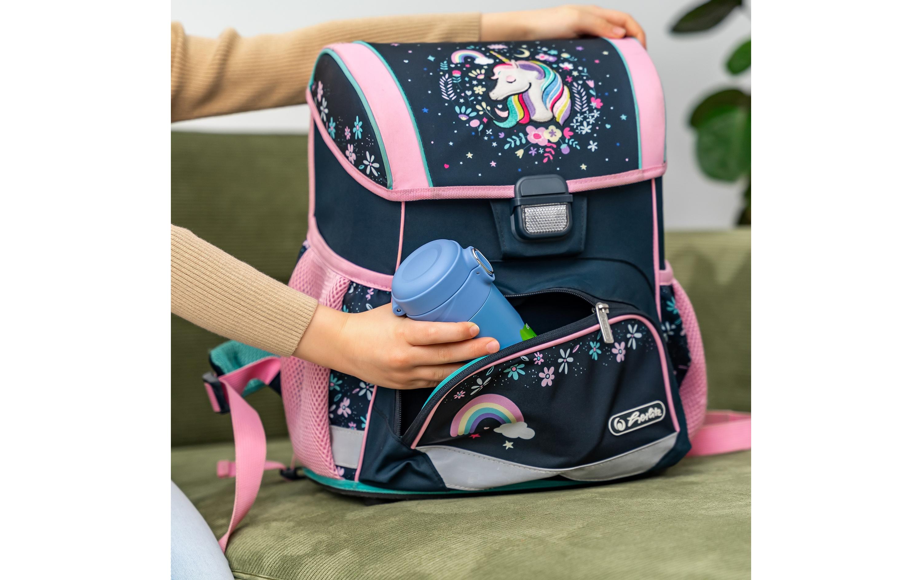 Trinkflasche Kids Blau 350 mlTrinkhalmflasche mit Halm für Kinder