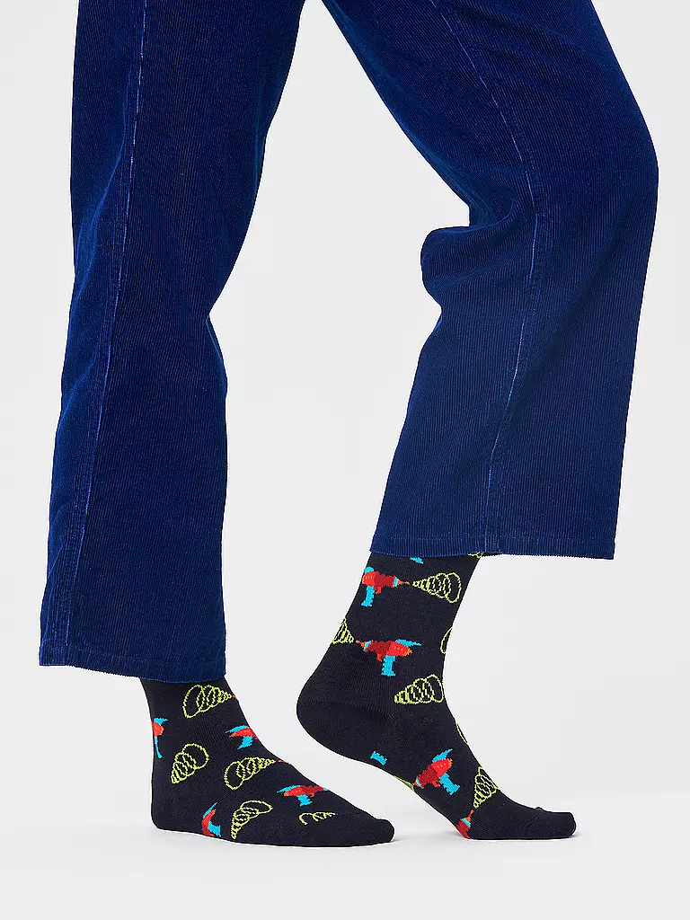 HAPPY SOCKS Herren Socken LAZER QUEST black / multi schwarz