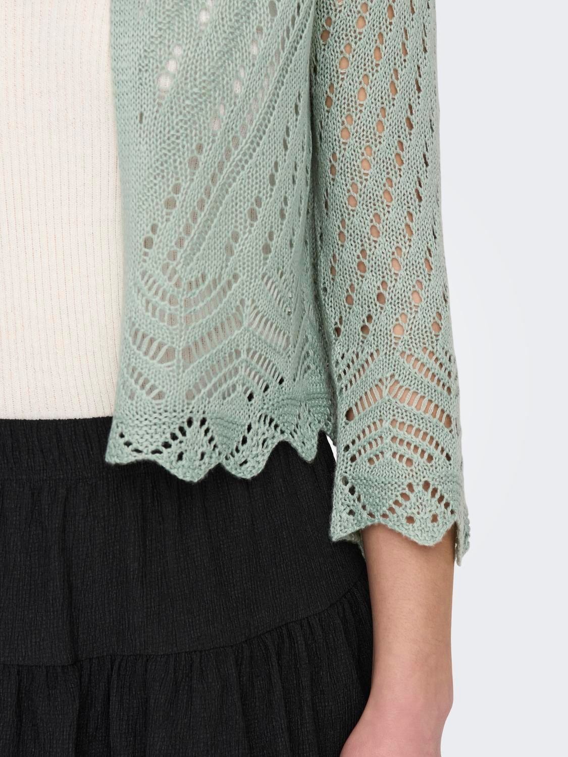 JDY Strickjacke »JDYSUN 3/4 CROPPED CARDIGAN KNT NOOS«
